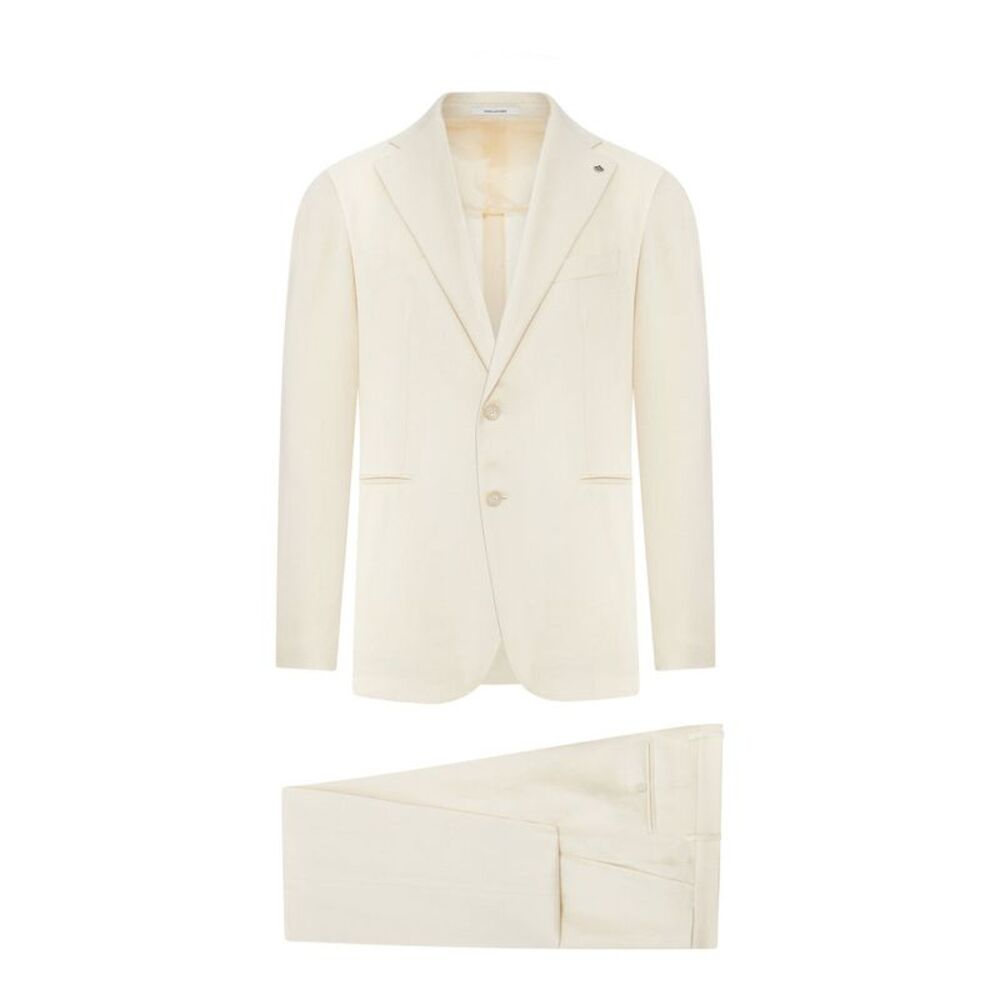 Tagliatore Men Vesuvio Single-Breasted Linen Suit